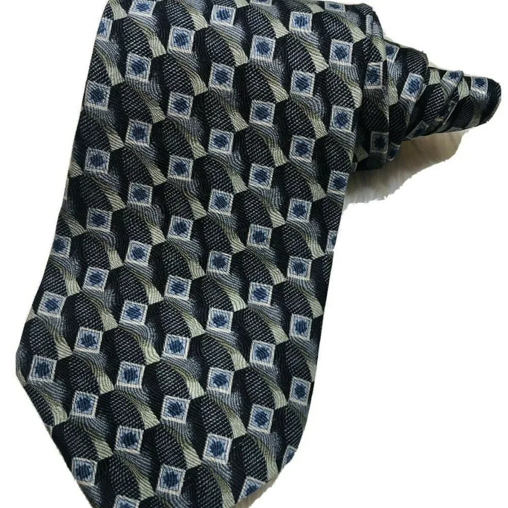 Claiborne Blue Gray‎ Pattern Men's Tie